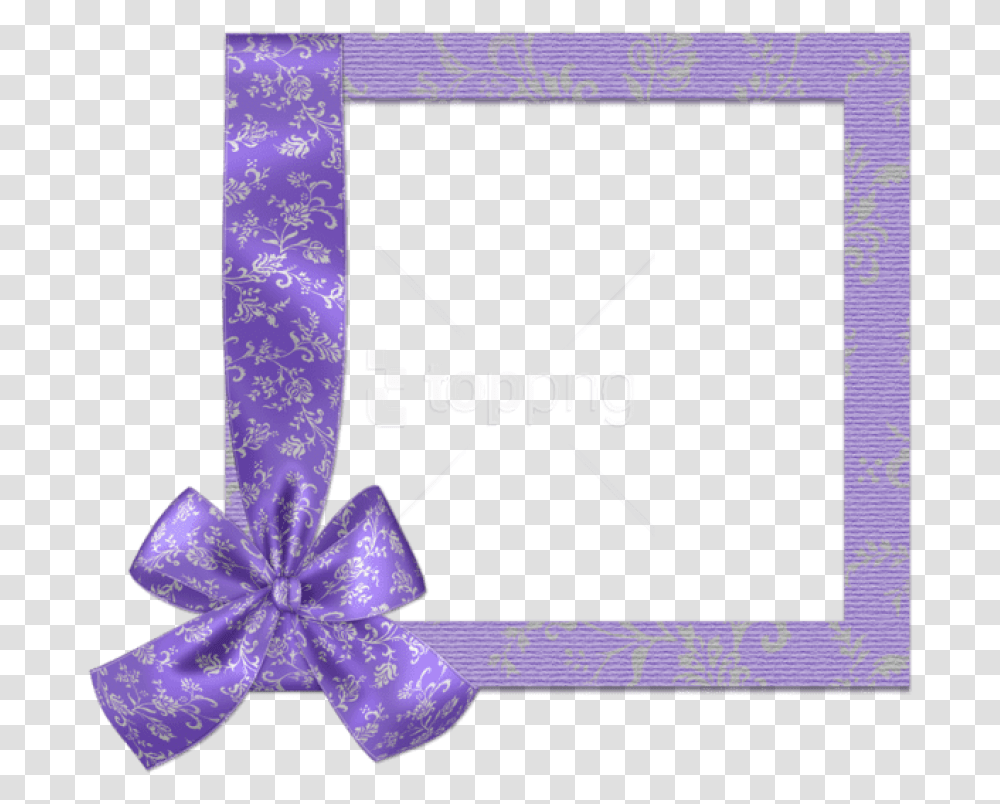 Free Cute Purple Frame With Bow Background Cute Purple Frame, Light, Crystal, Wand Transparent Png