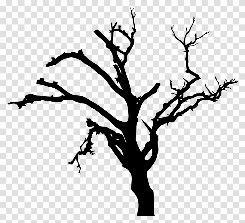 Free Dead Tree Silhouette, Plant, Green, Tree Trunk, Leaf Transparent Png