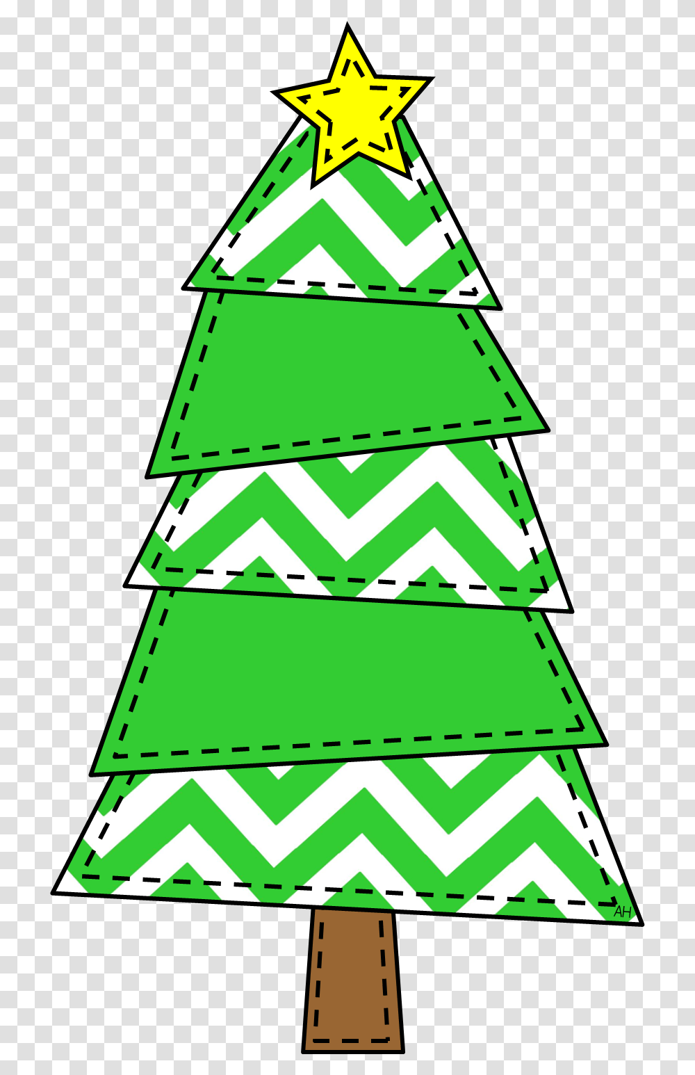 Free December Clipart Image Christmas Tree Clipart Melonheadz, Plant, Ornament, Triangle, Star Symbol Transparent Png