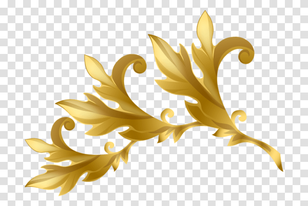 Free Decorative Elements Download Gold Decorative Elements, Sunlight, Floral Design, Pattern, Graphics Transparent Png