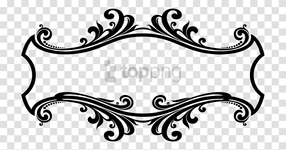 Free Decorative Images Background Frame Design Black And White, Floral Design, Pattern Transparent Png