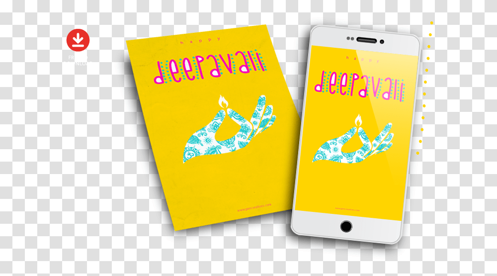Free Deepavali Greeting Card Design Smartphone, Mobile Phone, Electronics, Cell Phone, Book Transparent Png
