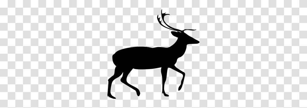 Free Deer Head Silhouette Clip Art, Gray, World Of Warcraft Transparent Png