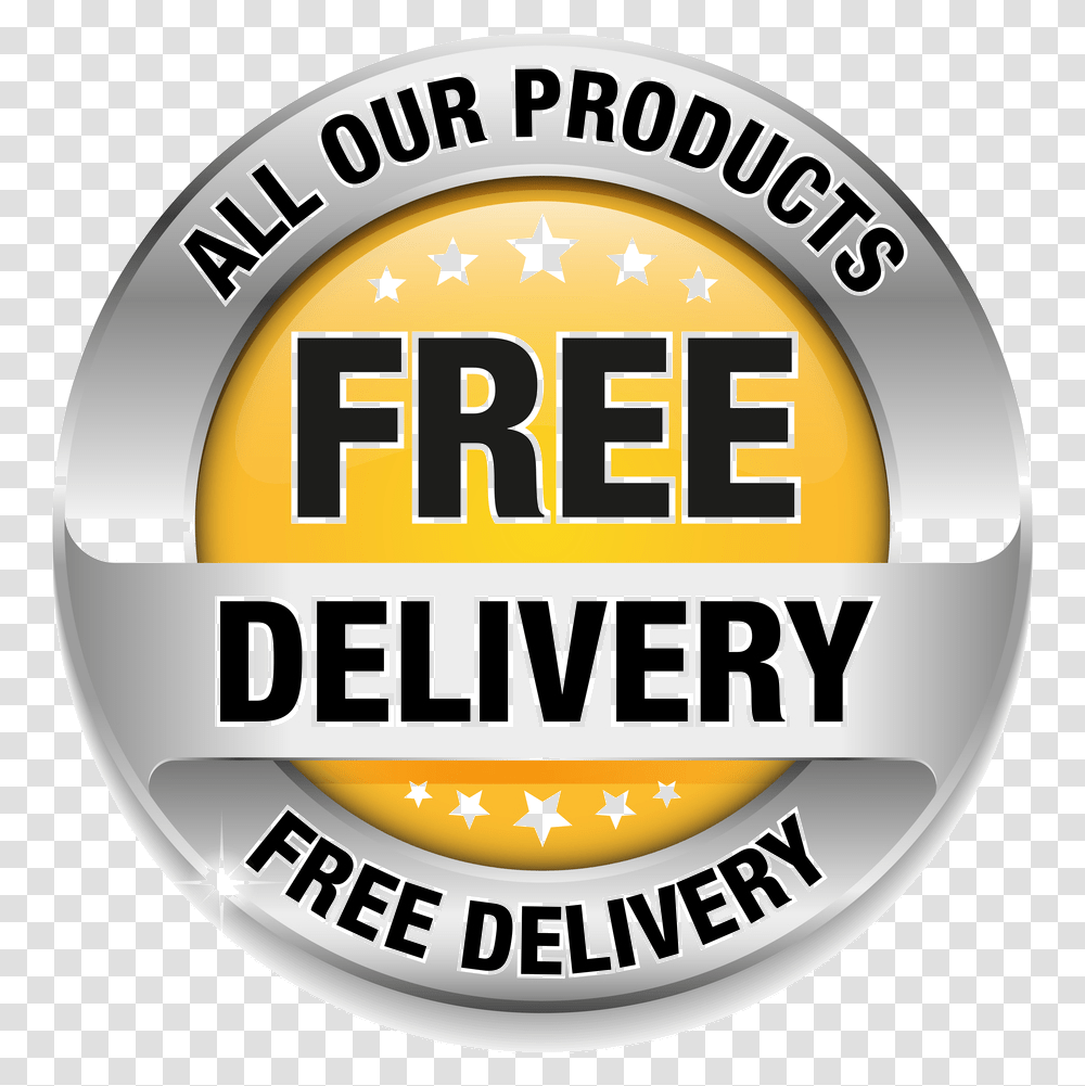 Free Delivery Download, Label, Logo Transparent Png
