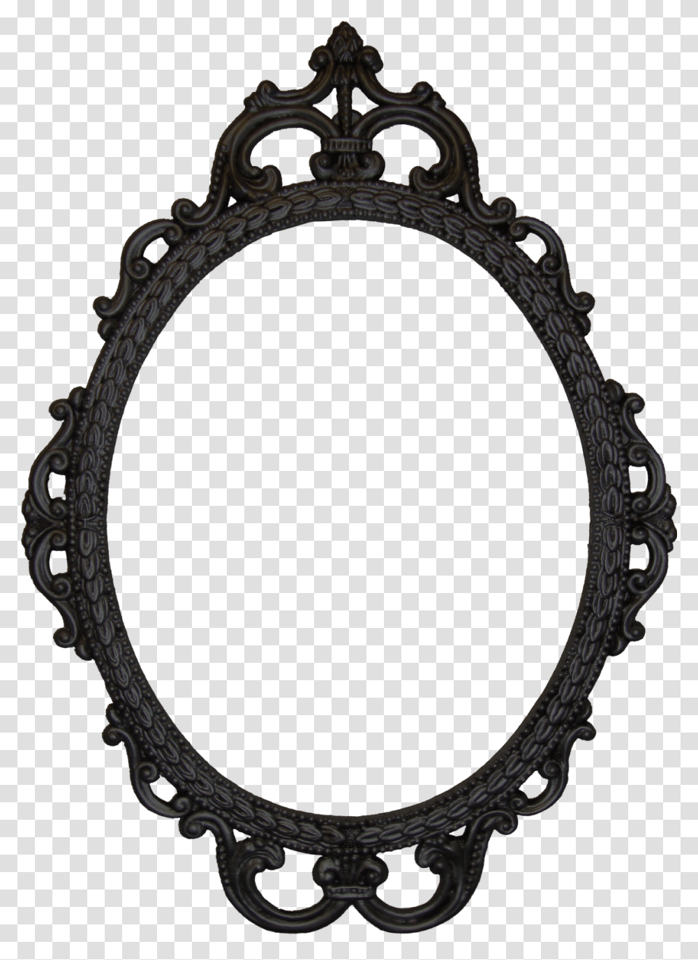 Free Digital Antique Photo Frames Projects To Try, Oval, Mirror Transparent Png