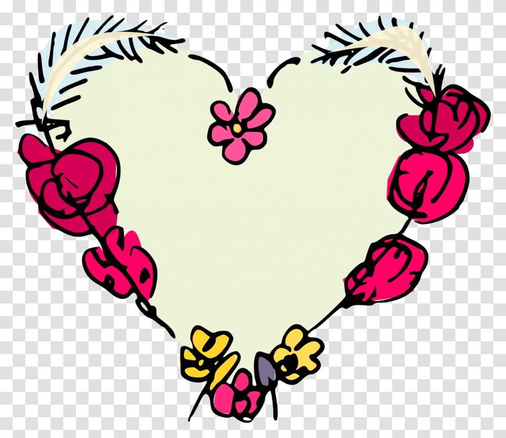 Free Digital Scrapbooking Embellishment Clip Art February Birthday, Heart, Flower, Plant, Blossom Transparent Png
