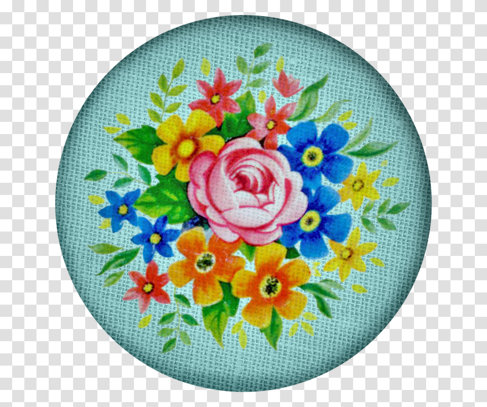 Free Digital Scrapbooking Vintage Fabric Button1 Fptfy, Rug, Pattern, Embroidery, Applique Transparent Png