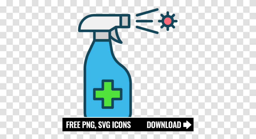 Free Disinfectant Spray Icon Symbol Youtube Icon Aesthetic, Bottle, First Aid, Furniture, Beverage Transparent Png