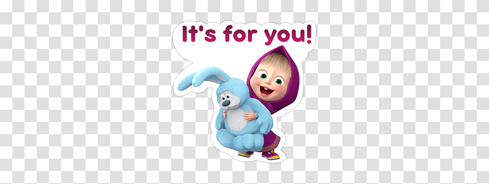 Free Download And The Viber Sticker, Toy, Doll, Plush, Person Transparent Png