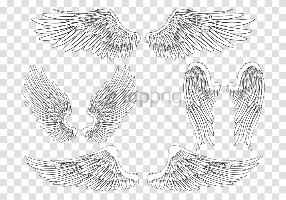 Free Download Angel Wing Bird Feather Images Realistic Angel Wings Drawing, Animal, Archangel, Eagle Transparent Png