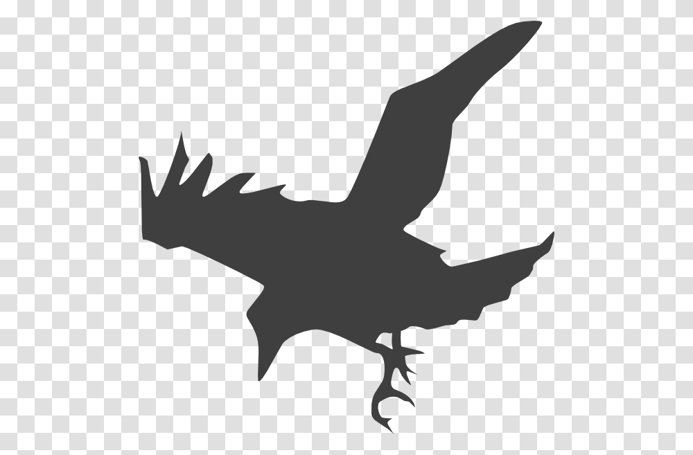 Free Download Clip Art At Clker Raven Silhouette, Dragon, Flying, Bird, Animal Transparent Png
