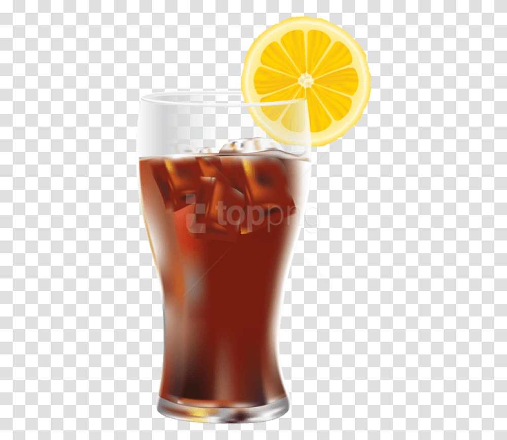 Free Download Cola With Ice And Lemon Images Coca Cola Con Limone, Beverage, Drink, Glass, Beer Transparent Png