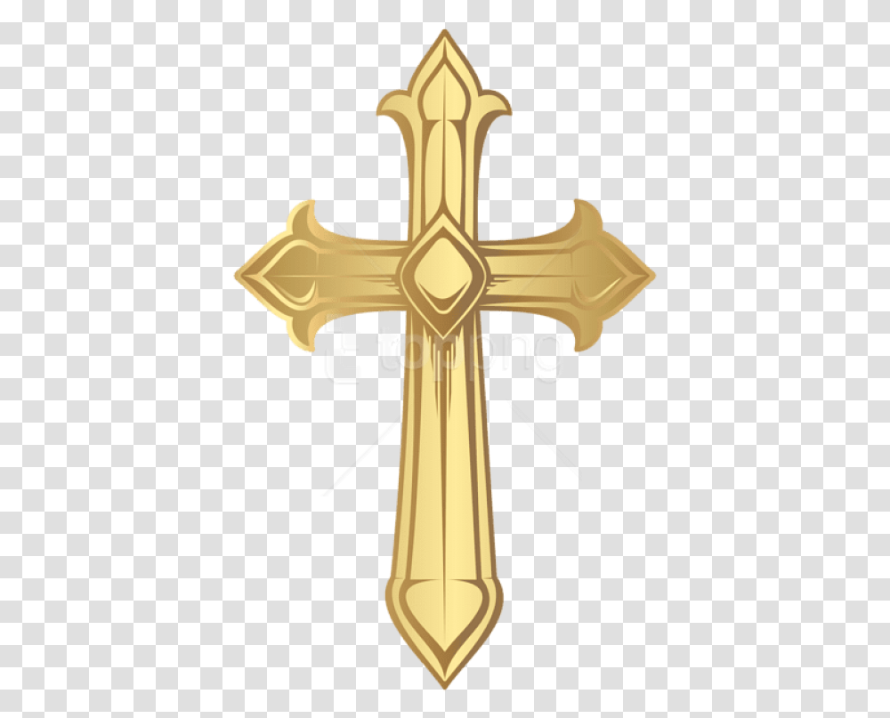 Free Download Cross Images Background Background Gold Cross, Symbol, Crucifix Transparent Png