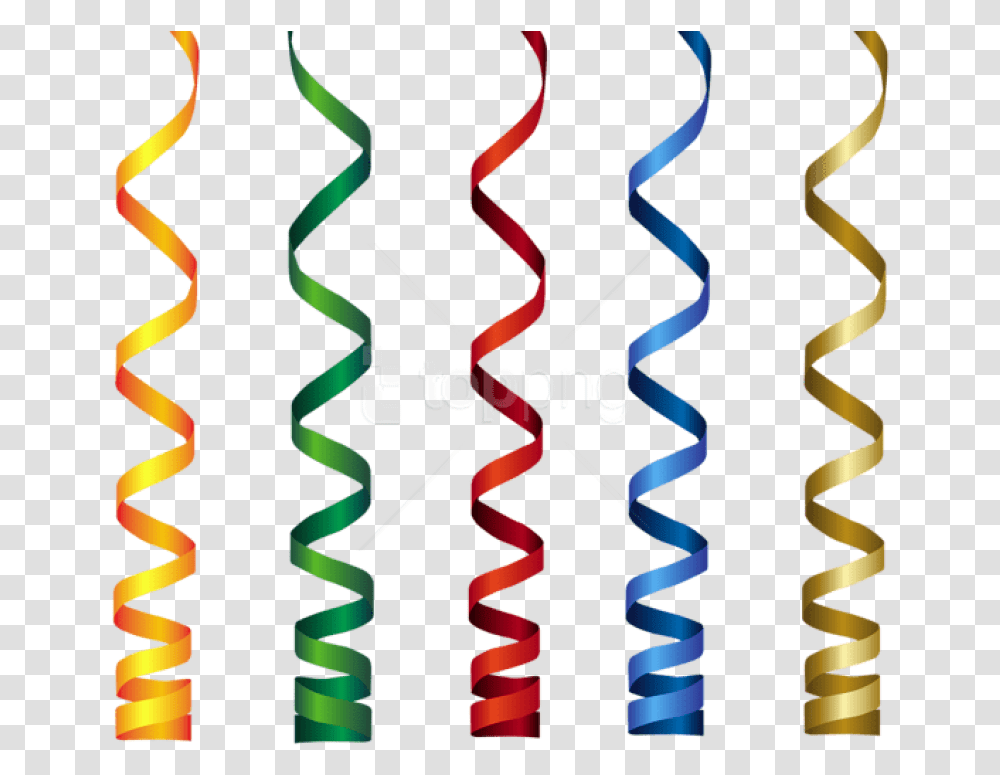 Free Download Curly Ribbons Clipart Birthday Ribbon In, Spiral, Coil, Poster Transparent Png