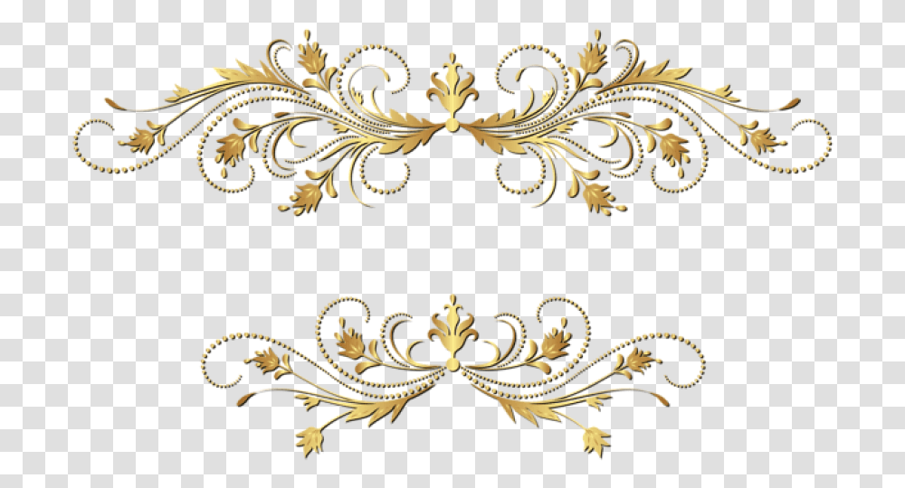 Free Download Decorative Elements Clipart Gold Decorative Element Clipart, Floral Design, Pattern, Rug Transparent Png