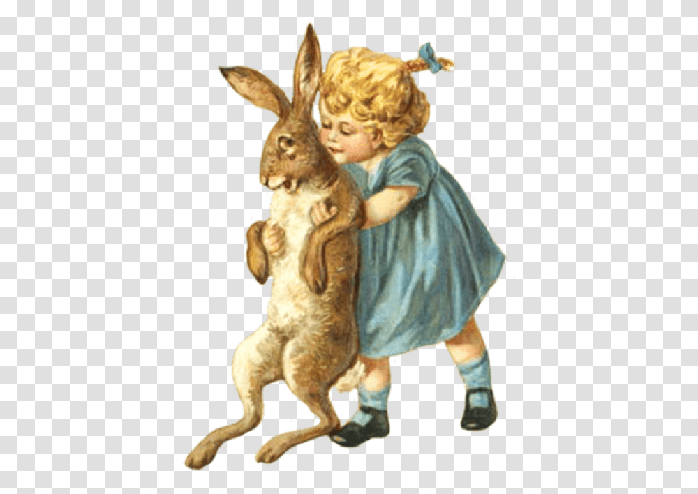 Free Download Easter Images Background Domestic Rabbit, Person, Human, Mammal Transparent Png