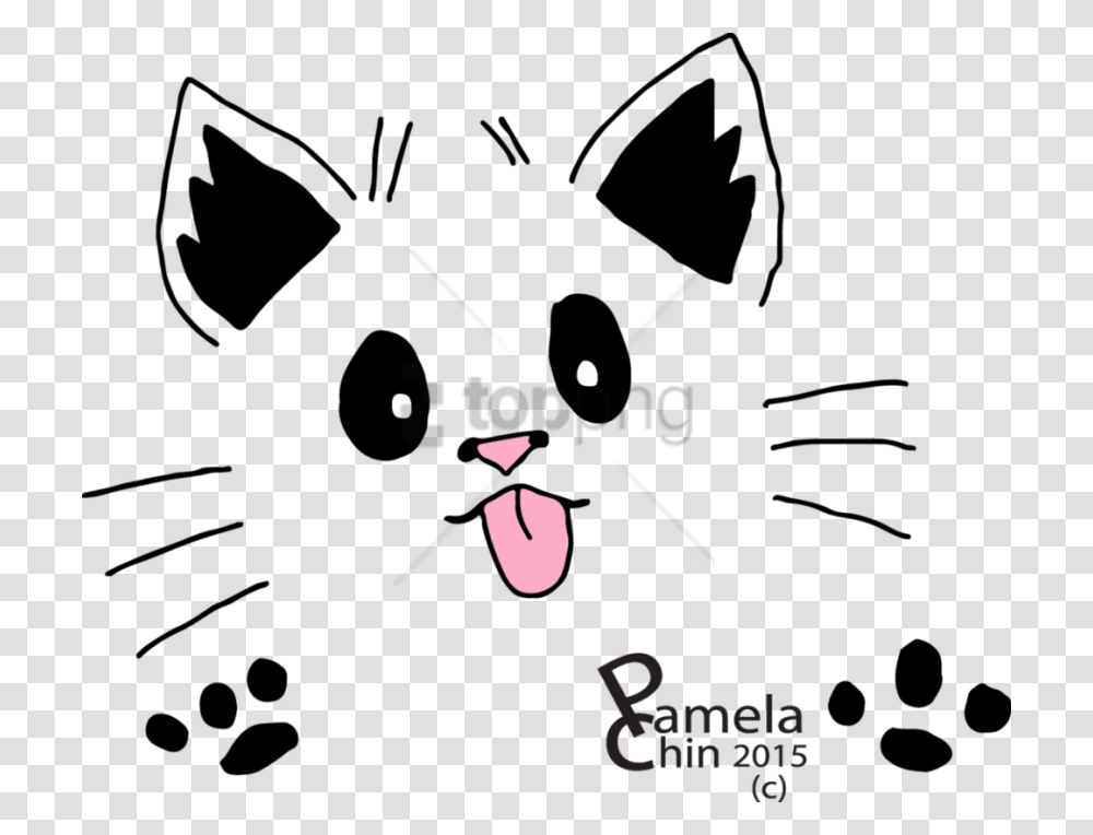 Free Download Face Cat Images Background, Stencil Transparent Png