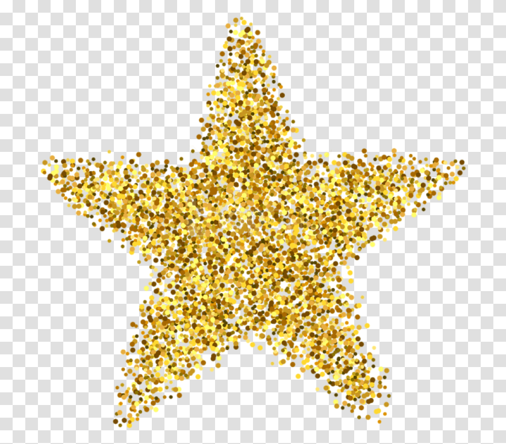 Free Download Glitter Star Decoration Clipart Photo, Gold, Chandelier, Lamp Transparent Png