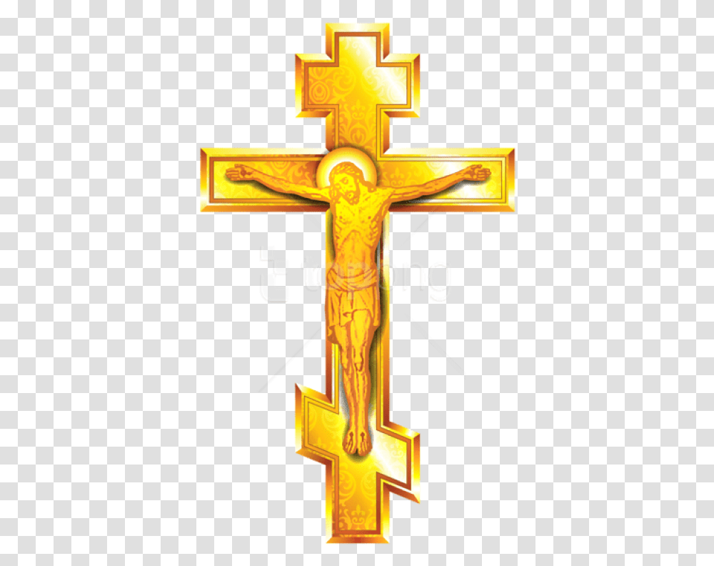 Free Download Gold Cross Images Background Cross, Crucifix Transparent Png
