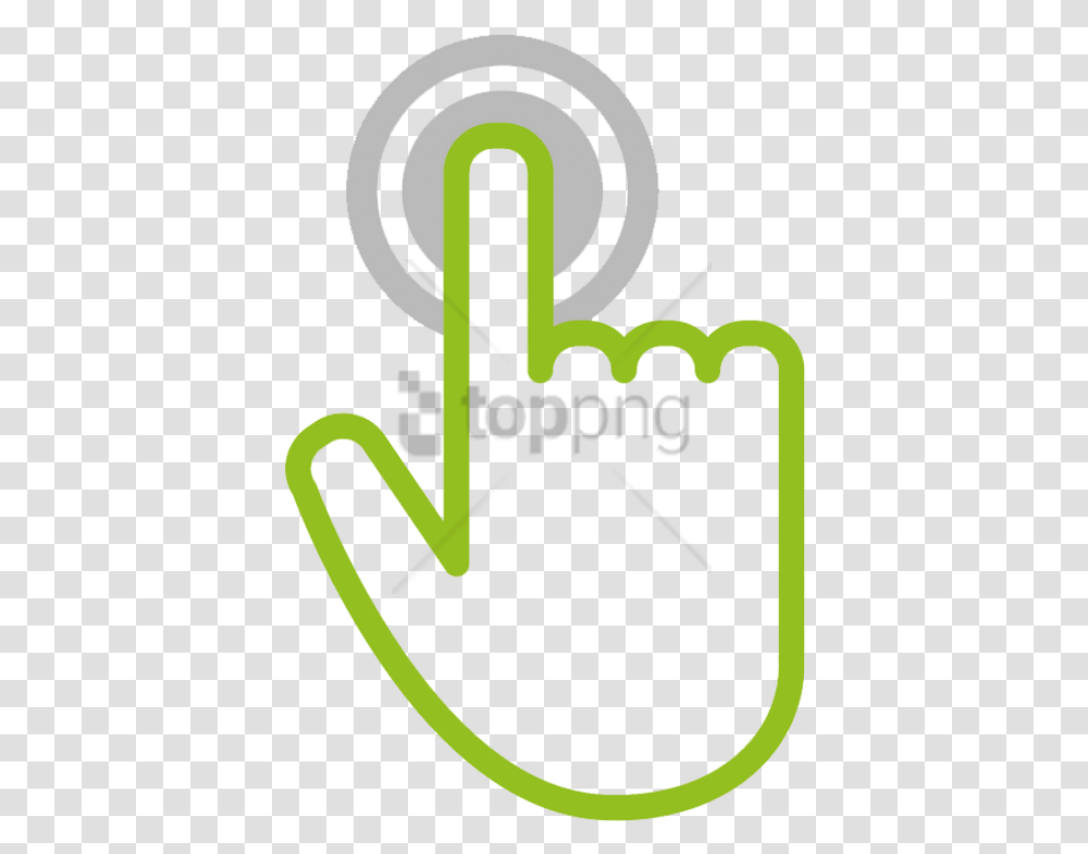 Free Download Hand Touch Icon Images Background Cursor Hand Icon Green, Logo, Label Transparent Png