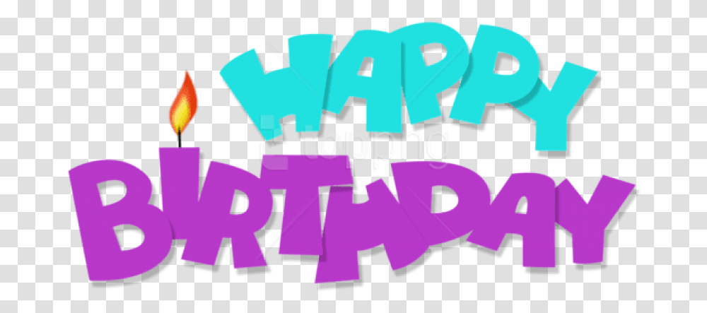Free Download Happy Birthday Blue And, Word Transparent Png