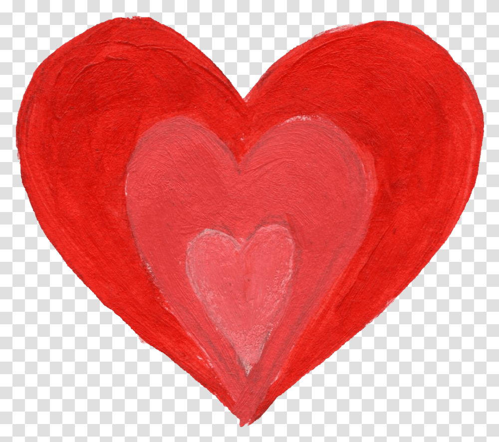 Free Download Heart Paint Brush 1013x891 Red Painted Heart, Rug Transparent Png