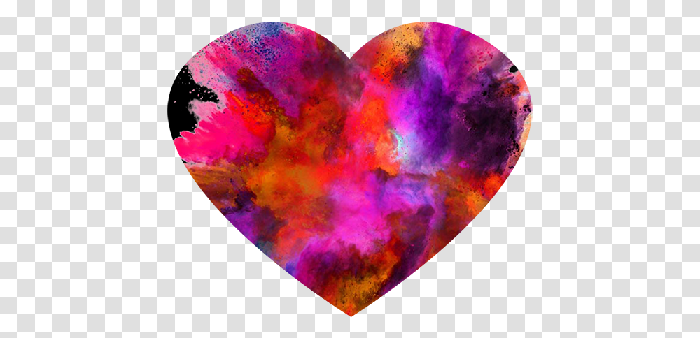 Free Download High Quality Multi Color Heart Colorful Heart, Nature, Ornament, Astronomy, Outer Space Transparent Png