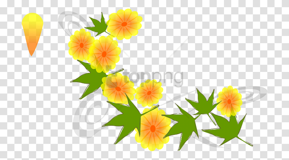 Free Download Inspired Yellow Flower Flowers Nature Clipart, Floral Design, Pattern, Plant Transparent Png