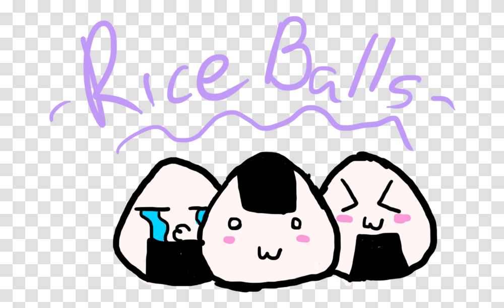 Free Download Kawaii Rice Balls Clipart Onigiri Japanese, Handwriting, Poster Transparent Png