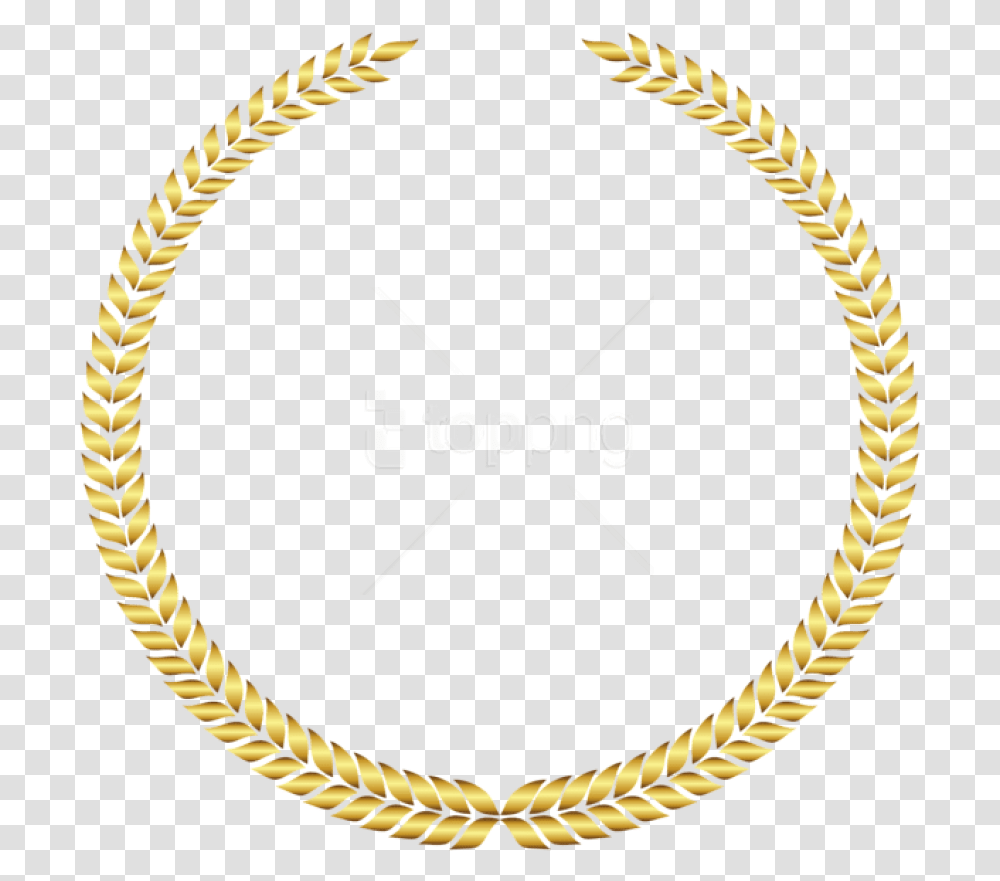 Free Download Laurel Wreath Clipart Frame Golden Circle, Chain, Rope Transparent Png