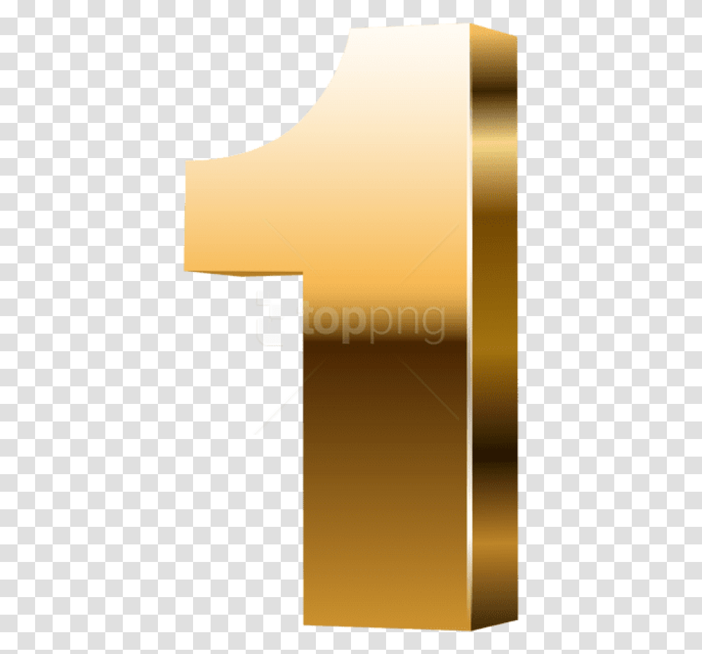 Free Download Number One 3d Gold Clipart Photo Cross, Text, Scroll, Lighting Transparent Png