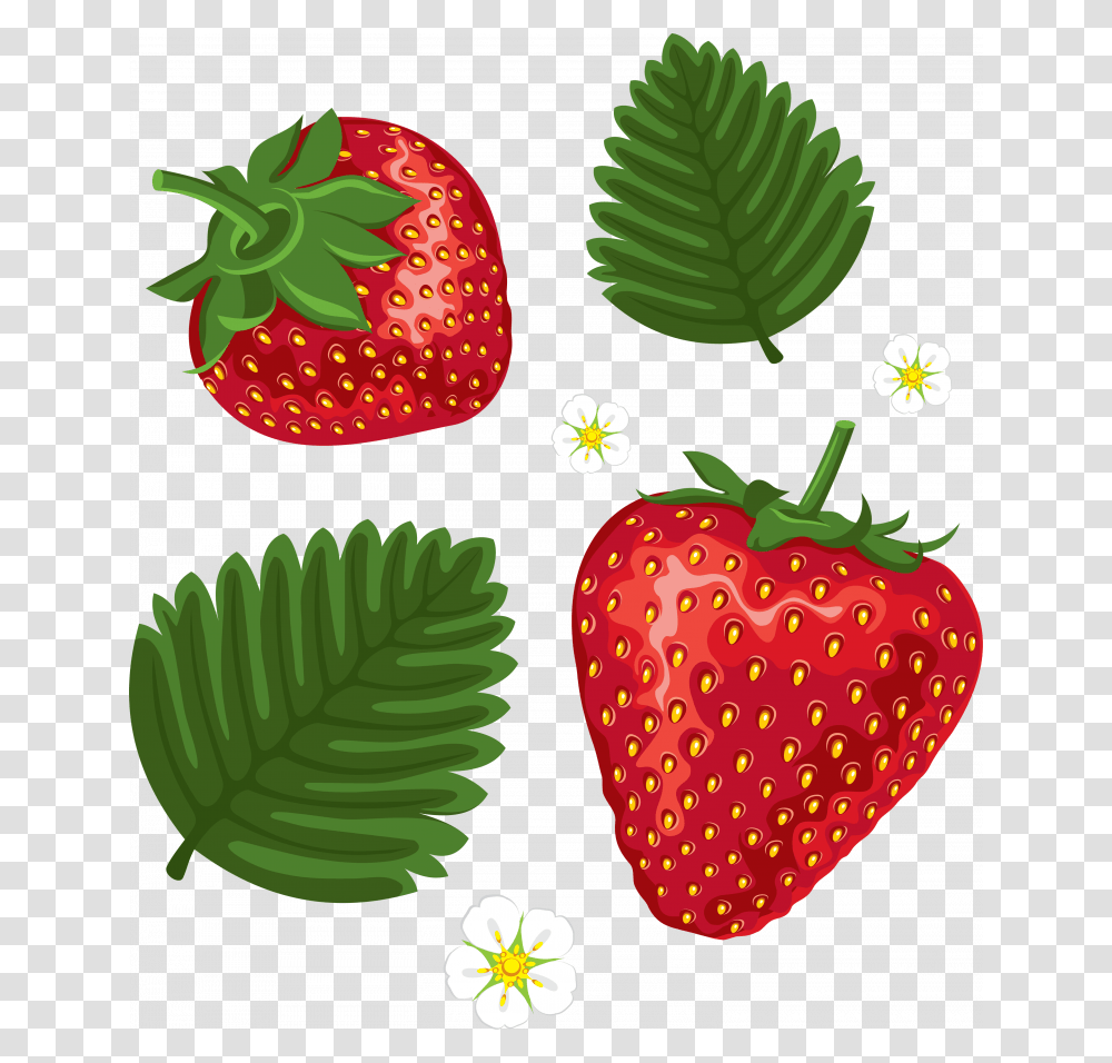 Free Download Of Strawberry Icon Strawberry Leaves Clip Art, Fruit, Plant, Food, Leaf Transparent Png