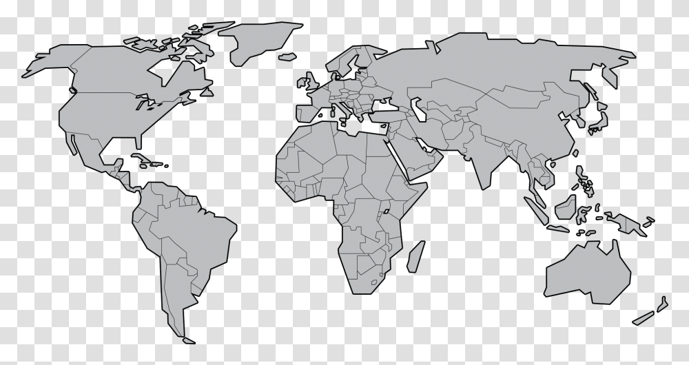 Free Download Of World Map File World Map With Borders, Diagram, Atlas, Plot, Person Transparent Png