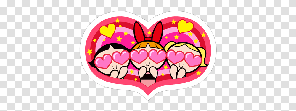 Free Download Powerpuff Viber Sticker, Sweets, Food, Confectionery, Heart Transparent Png