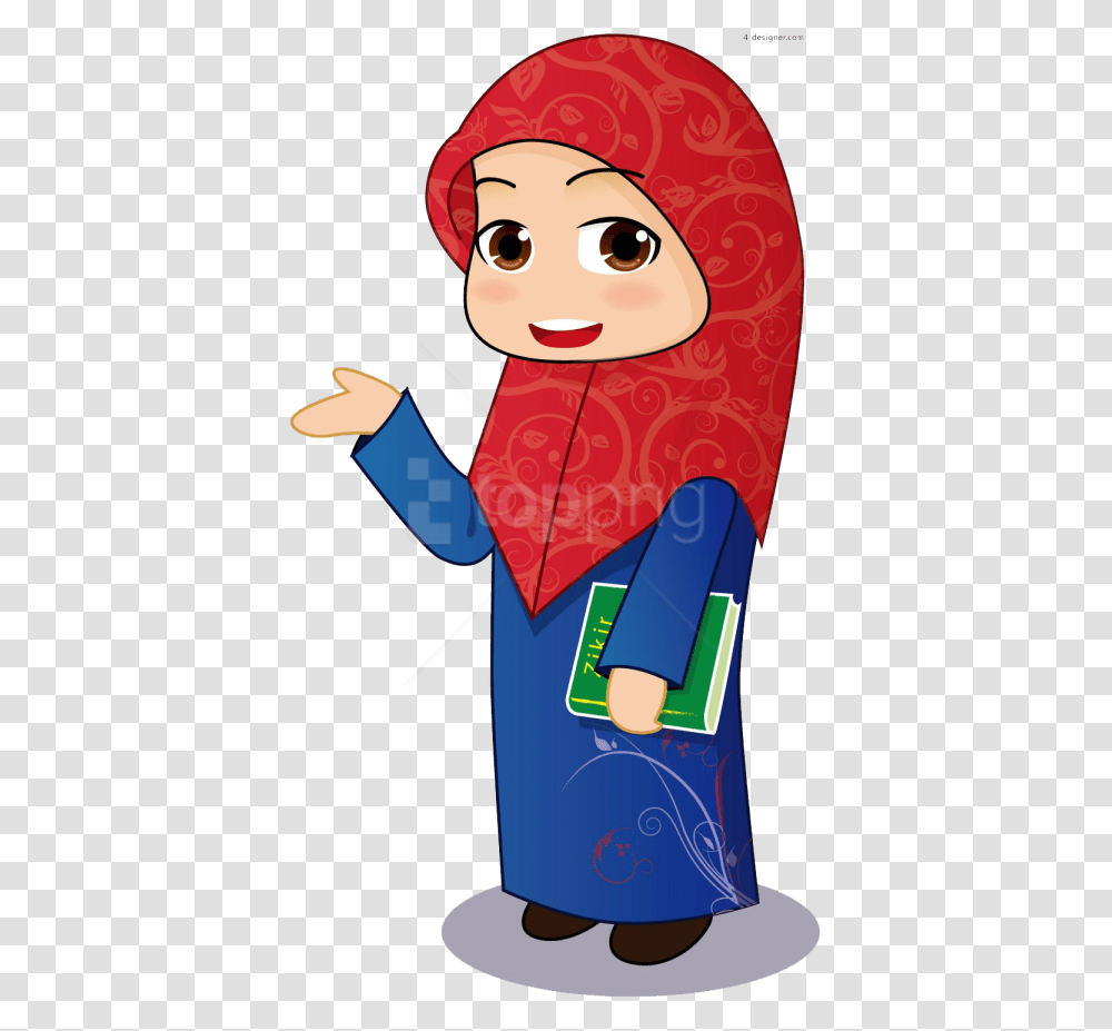 Free Download Quran Boy Images Background Muslim Girl Clipart, Apparel, Toy, Hat Transparent Png