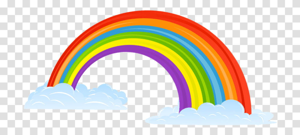 Free Download Rainbow With Clouds Images Background Rainbow With Clouds, Nature, Outdoors Transparent Png