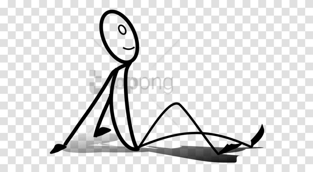 Free Download Sitting Stick Man Images Background Stick Figure Sitting Down, Logo, Trademark Transparent Png