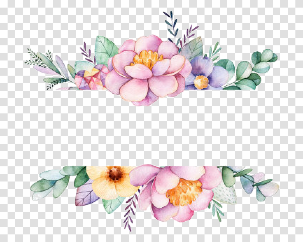 Free Download Watercolor Flowers Frame Images Background Flower Frame, Floral Design, Pattern Transparent Png