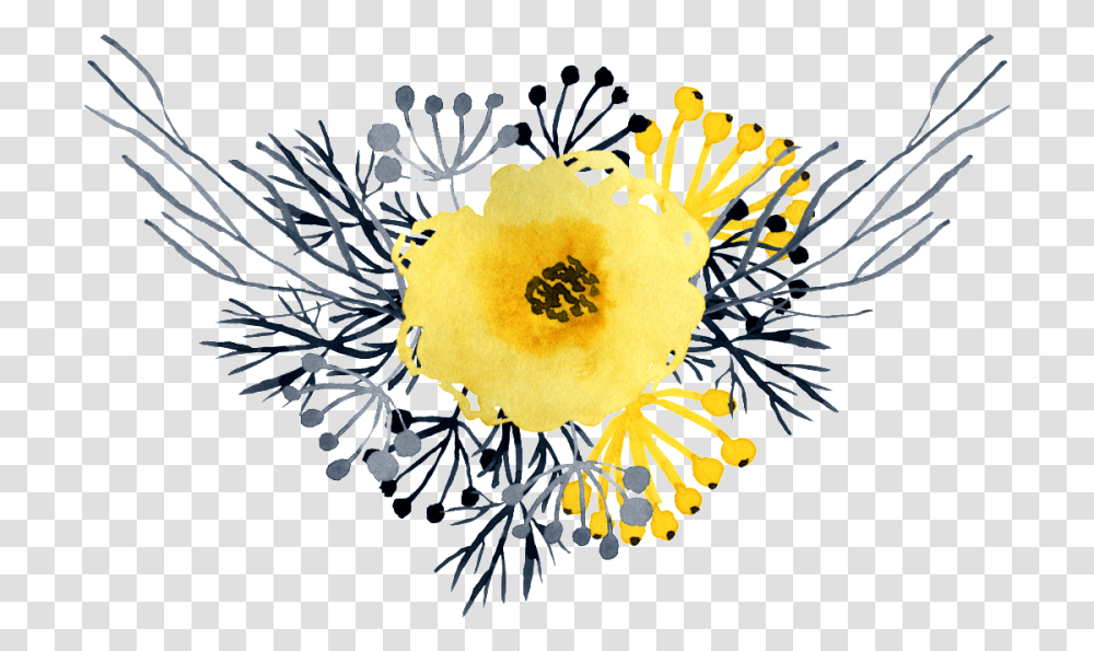 Free Download Watercolor Painting Images Background Flower Watercolor Yellow Background, Pollen, Plant, Anther Transparent Png