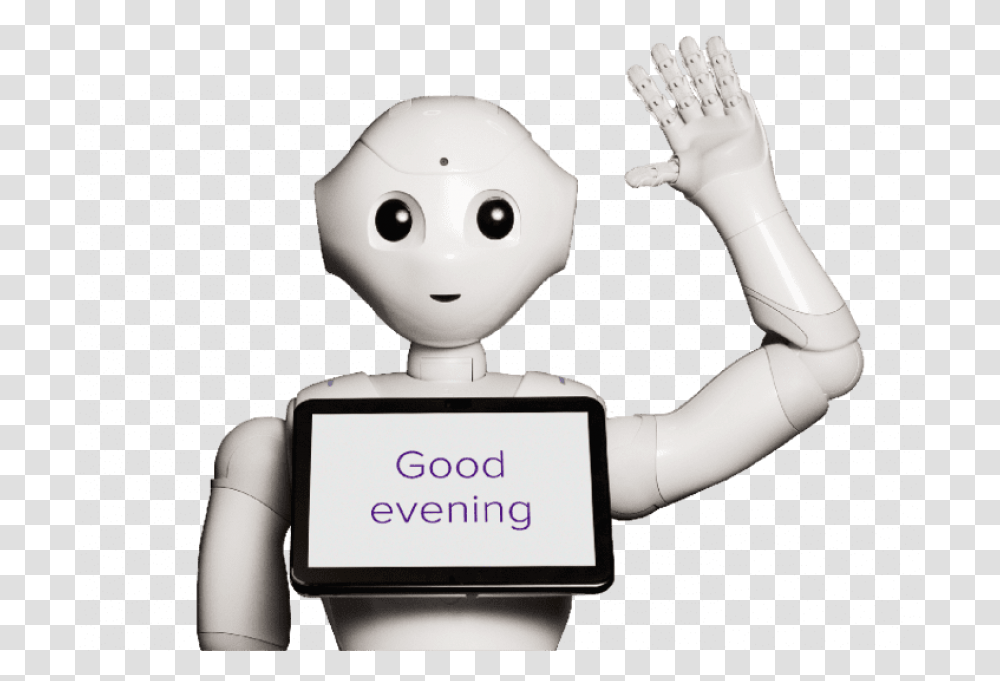 Free Download Welcoming Robot Images Background Good Night Robot, Person, Human Transparent Png