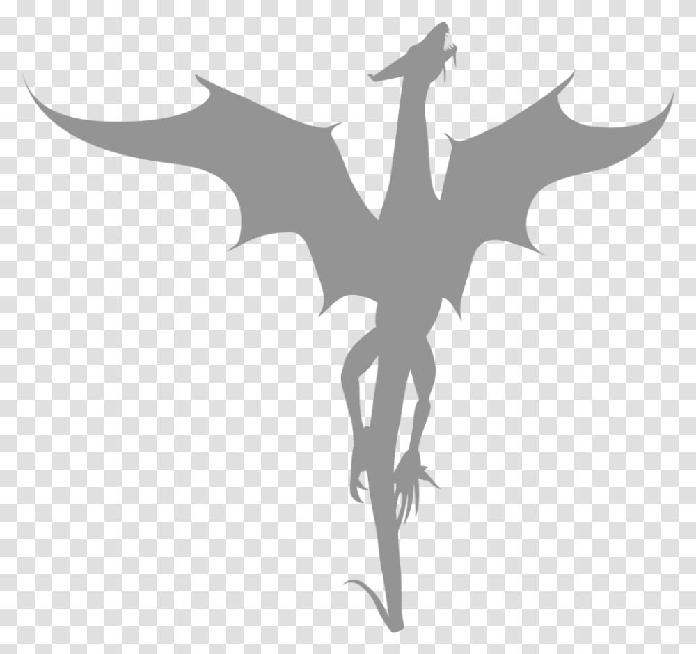 Free Dragon Silhouette Vector Download Dragon Silhouette, Symbol, Person, Human Transparent Png