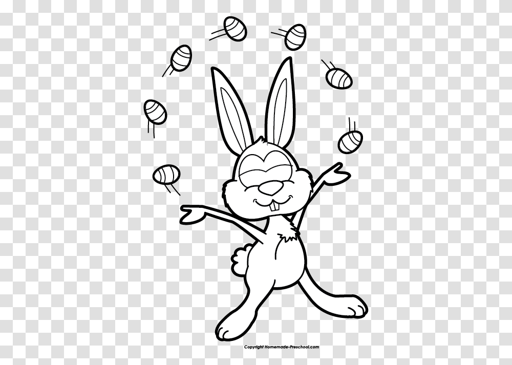 Free Easter Bunny Clipart Clip Art, Stencil, Animal, Wasp, Bee Transparent Png