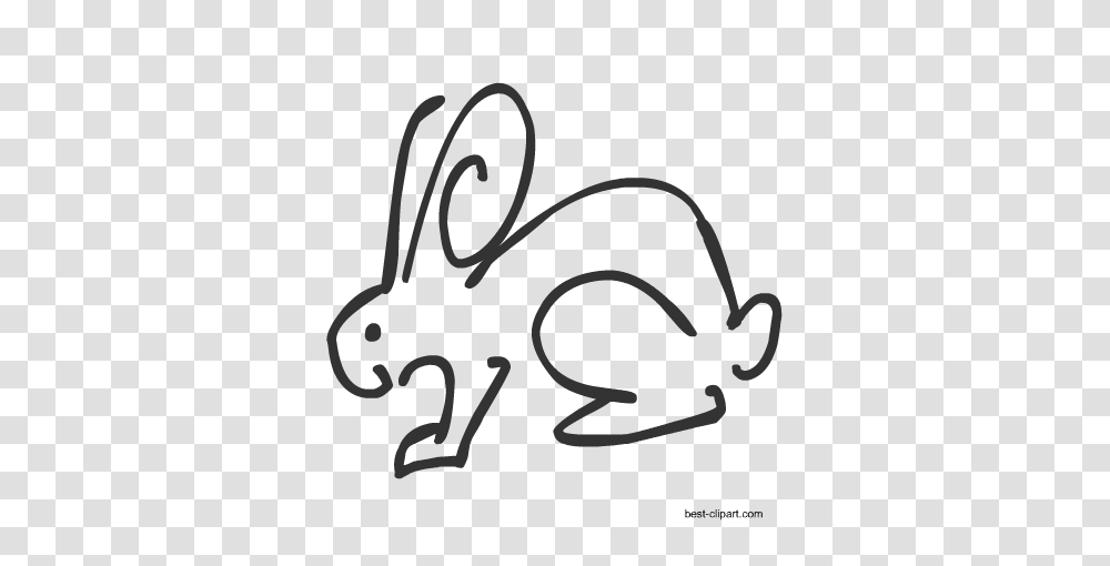 Free Easter Clip Art Easter Bunny Eggs And Chicks Clip Art, Stencil, Animal, Label Transparent Png
