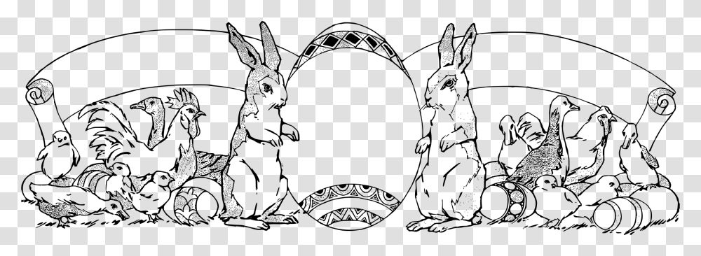 Free Easter Clipart Rabbit Easter Clipart Black And White, Gray, World Of Warcraft Transparent Png