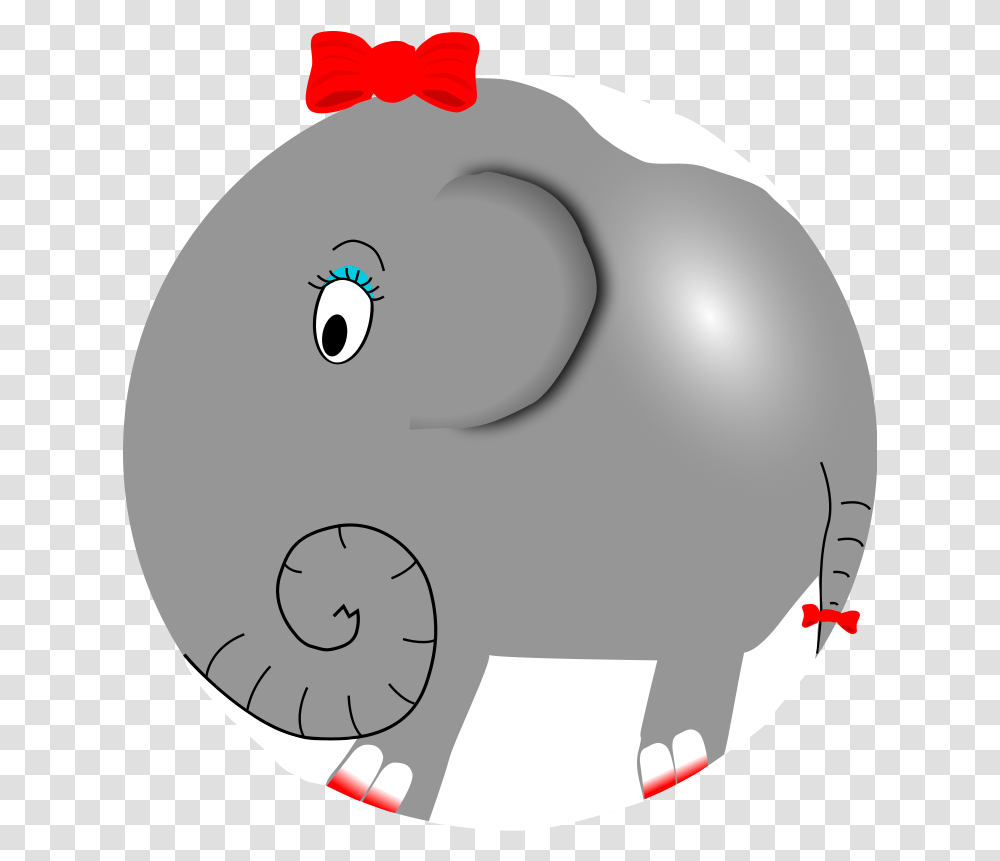Free Elephant Clipart And Animations Female Elephant Cartoon, Animal, Snail, Invertebrate, Sphere Transparent Png