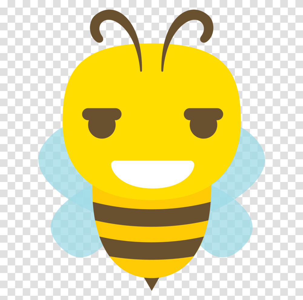Free Emoji Bee Cartoon Laugh With Angry Bee, Insect, Invertebrate, Animal, Honey Bee Transparent Png
