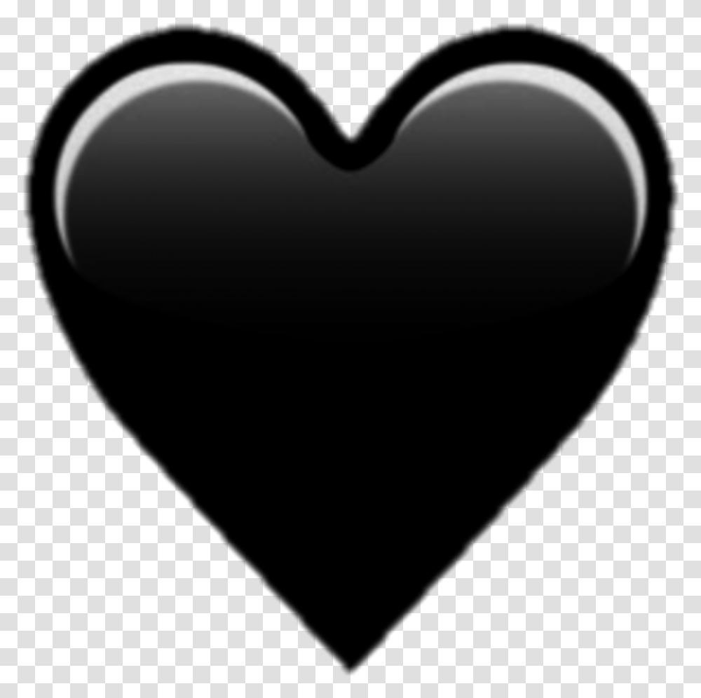 Free Emoji Black Heart Images Iphone Hearts Emoji Transparent Png