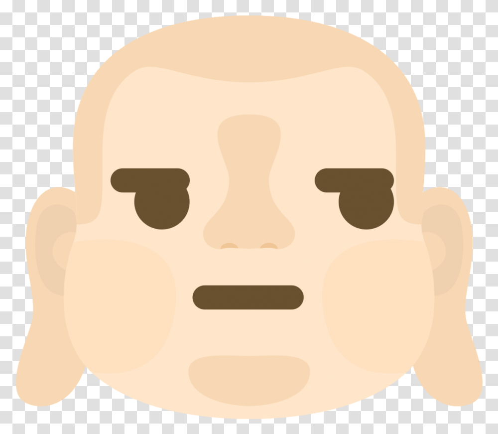 Free Emoji Buddha Ansikte Smirk With Background For Adult, Face, Cushion, Plant, Stencil Transparent Png