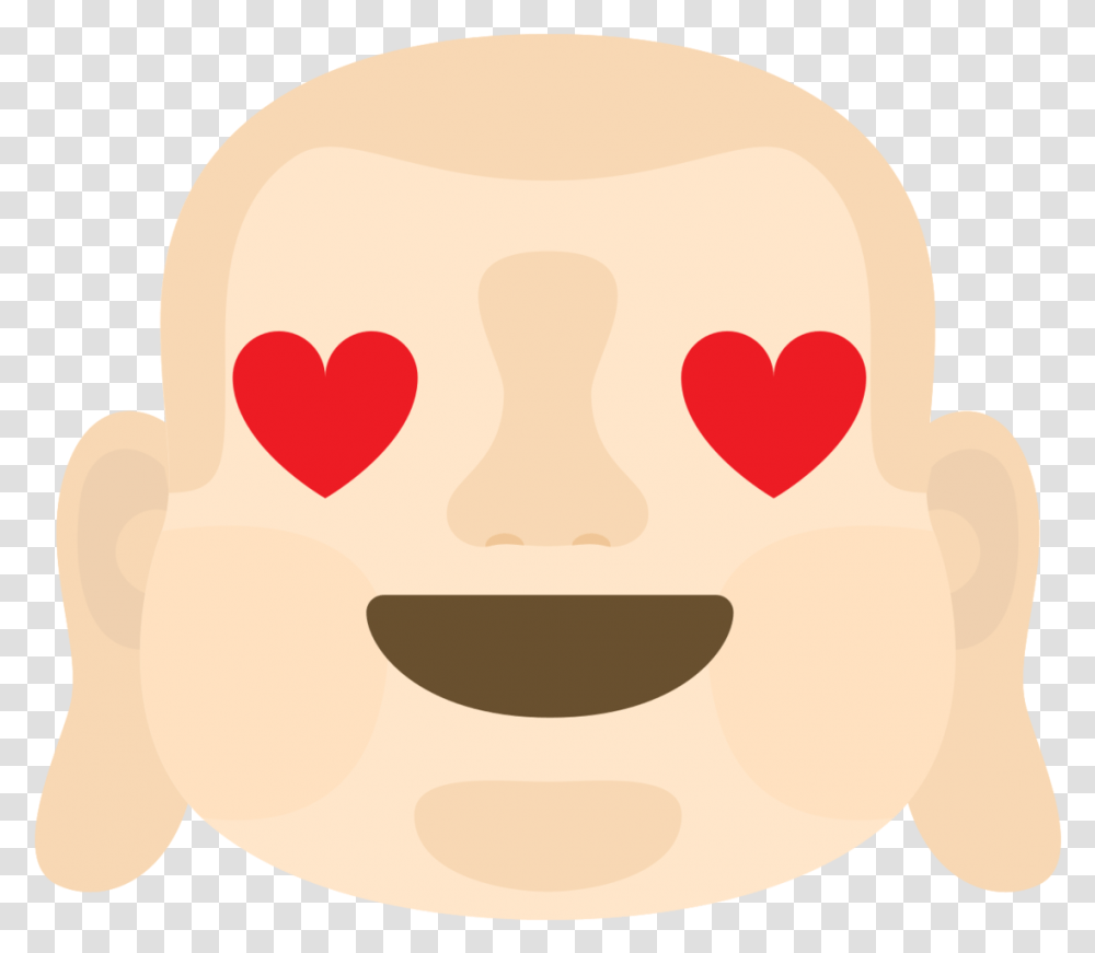 Free Emoji Buddha Face Love With Happy, Food, Heart, Text, Word Transparent Png