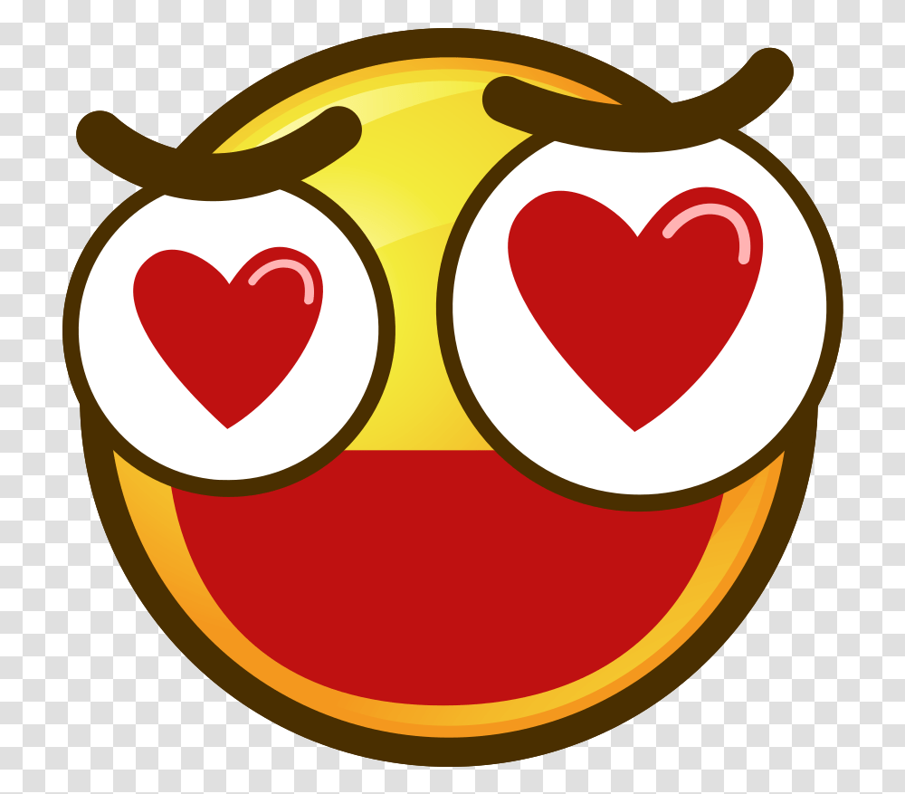 Free Emoji Circle Face Love With Pacific Islands Club Guam, Heart, Label, Text, Food Transparent Png